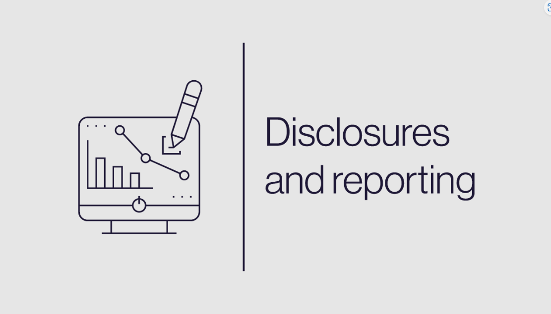 Disclosures and reporting